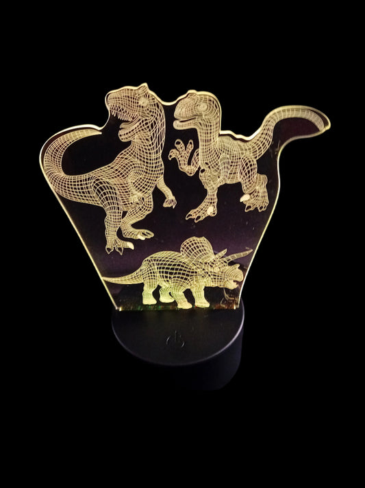 Dinosaur Hologram Light