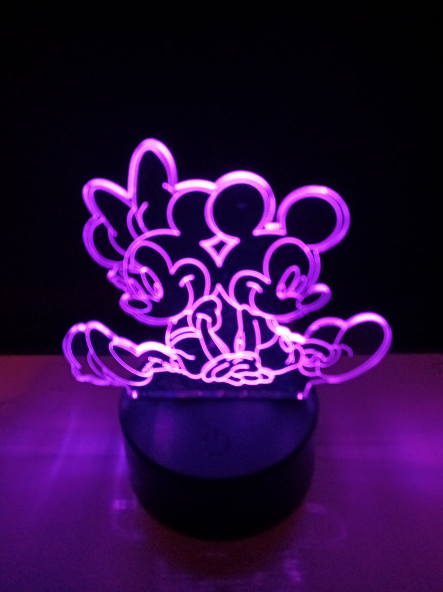 Mickey and Mini Hologram Light