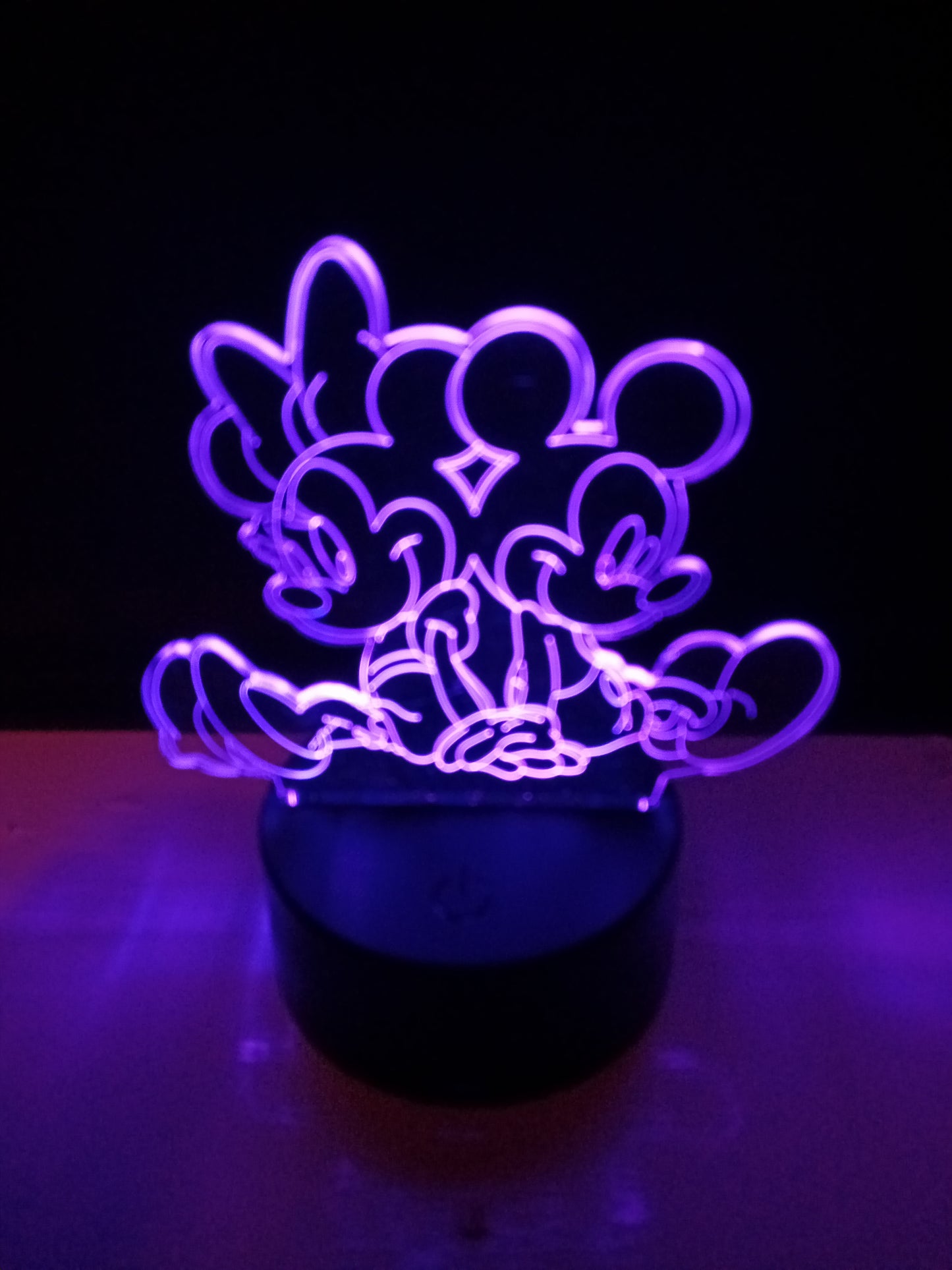 Mickey and Mini Hologram Light