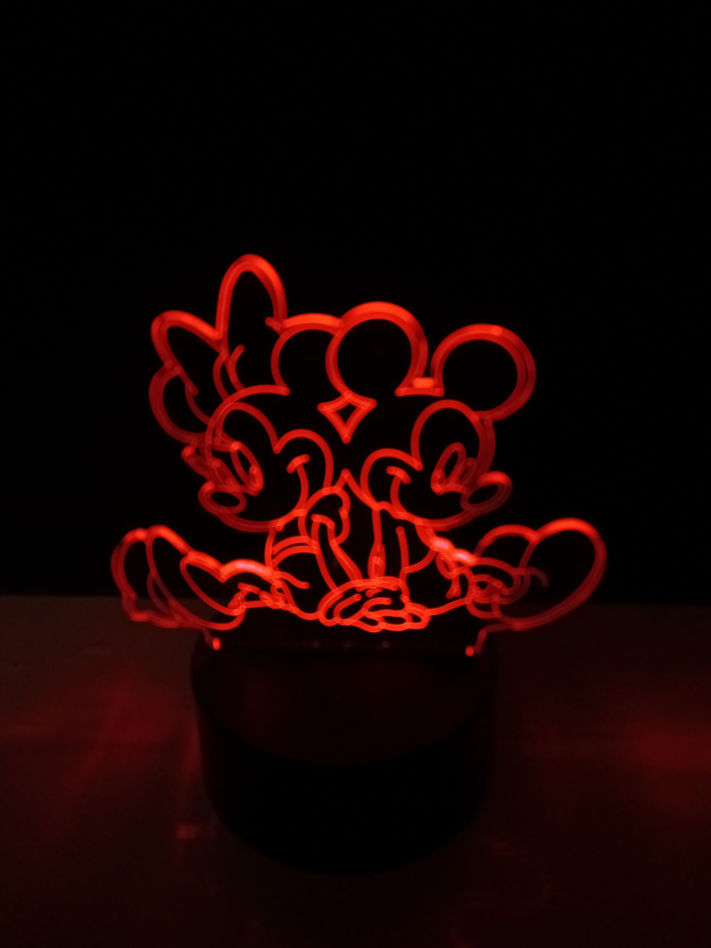 Mickey and Mini Hologram Light