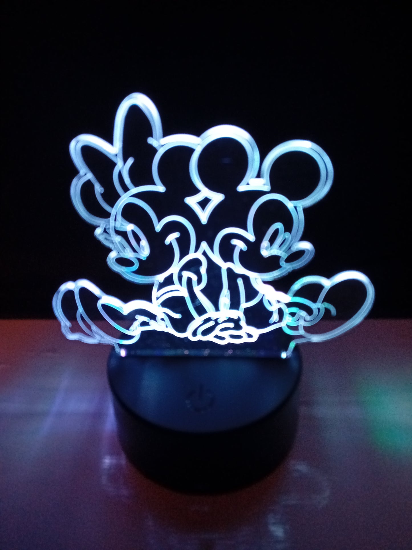 Mickey and Mini Hologram Light